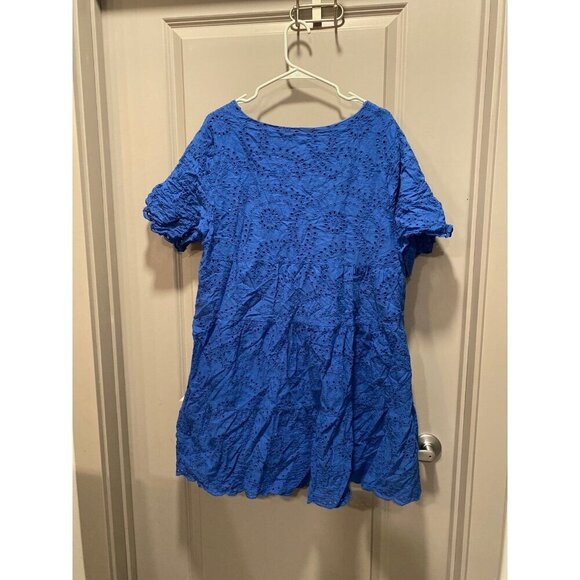 Women's 2XL Royal Blue Eyelet Sundress NWT - Picture 4 of 4